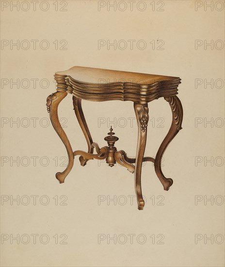 Console Table, 1937. Creator: Robert Pohle.