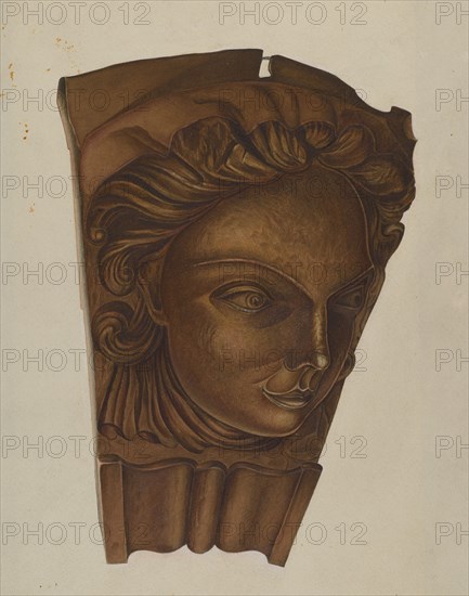 Figurehead, c. 1937. Creator: Robert Pohle.