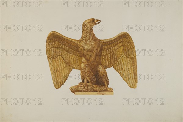 Architectural Ornament (Eagle), 1935/1942. Creator: Robert Pohle.