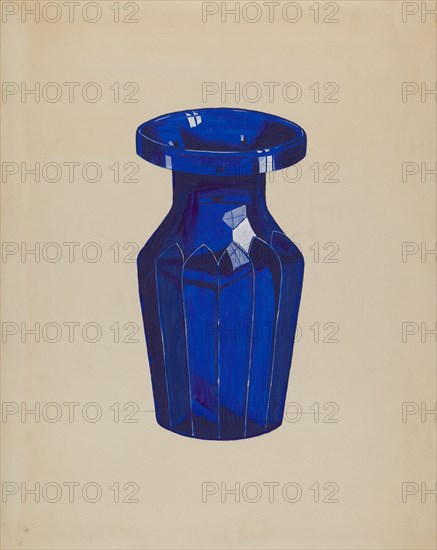 Cobalt Vase, c. 1936. Creator: Dorothy Posten.