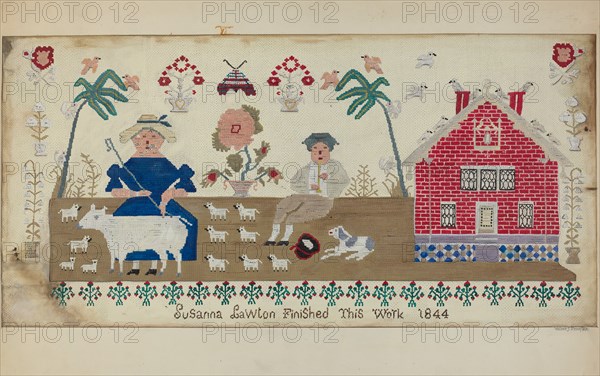 Sampler, c. 1937. Creator: Walter Praefke.