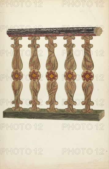 Choir Rail, 1935/1942. Creator: Albert Pratt.