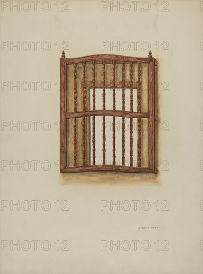 Wood Grille, c. 1939. Creator: Albert Pratt.