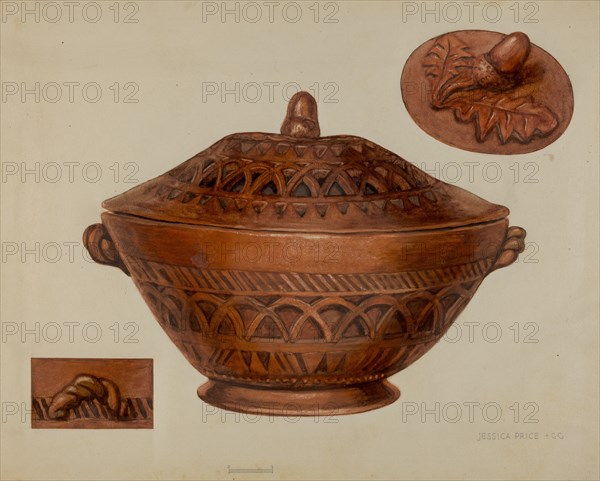 Pa. German Earthenware Bowl, c. 1938. Creator: Jessica Price.