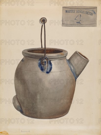 Jug for Pancake Batter, 1935/1942. Creator: Jessica Price.