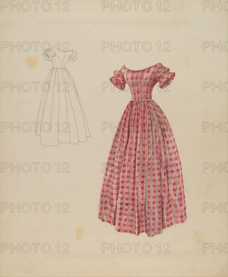 Afternoon Dress, c. 1937. Creator: Ray Price.