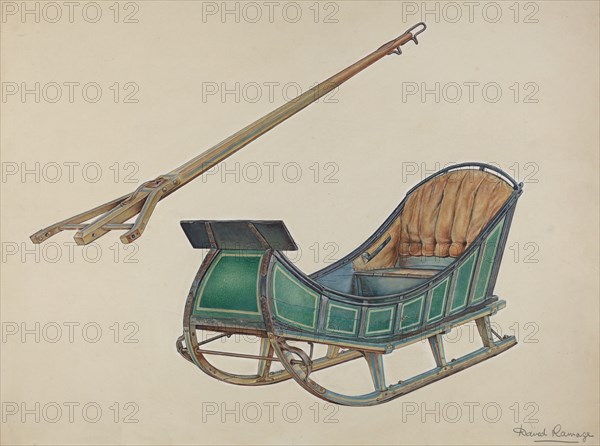 Sleigh, 1935/1942. Creator: David Ramage.