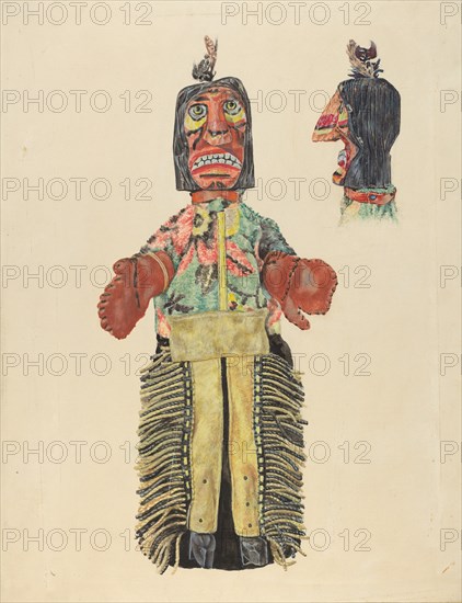 Hand Puppet, c. 1936. Creator: David Ramage.