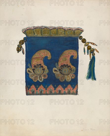 Reticule, c. 1937. Creator: Edna C. Rex.