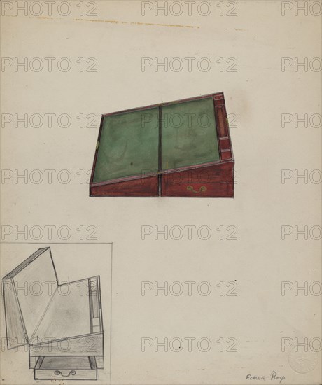 Lap Desk, c. 1936. Creator: Edna C. Rex.