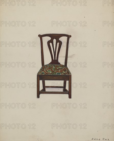 Side Chair, 1935/1942. Creator: Edna C. Rex.