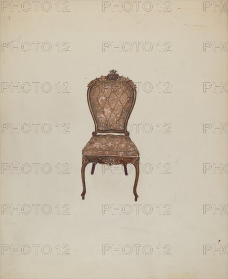 Side Chair, c. 1937. Creator: Edna C. Rex.