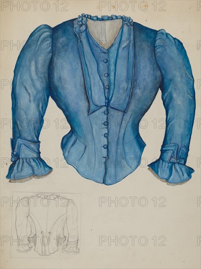 Blouse, c. 1937. Creator: Edna C. Rex.