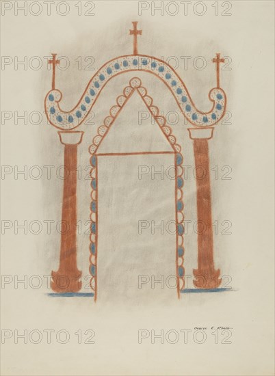 Wall Painting, c. 1939. Creator: George E. Rhone.