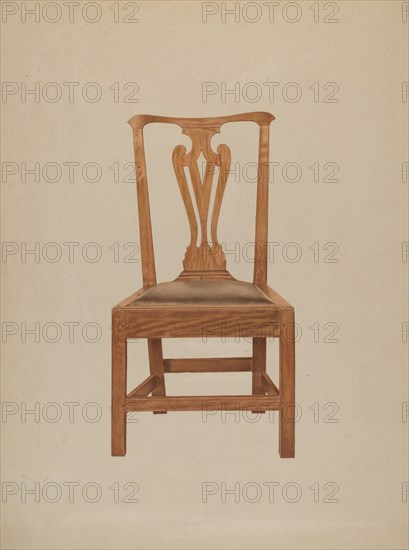Chair, c. 1938. Creator: Michael Riccitelli.