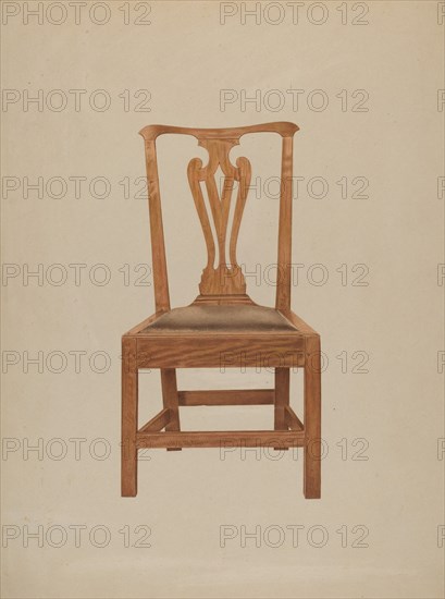 Chair, c. 1938. Creator: Michael Riccitelli.