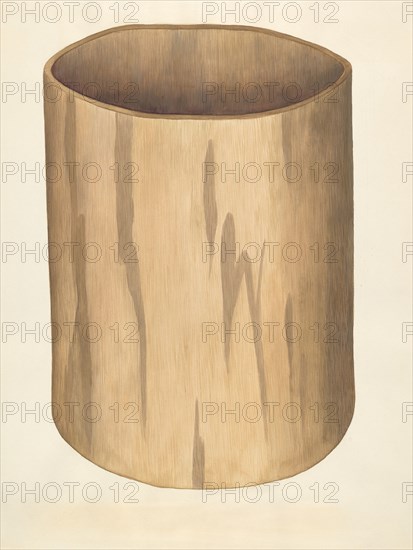 Flour Barrel, c. 1938. Creator: Wilbur M Rice.