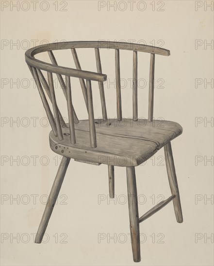Handmade Arm Chair, c. 1937. Creator: Wilbur M Rice.