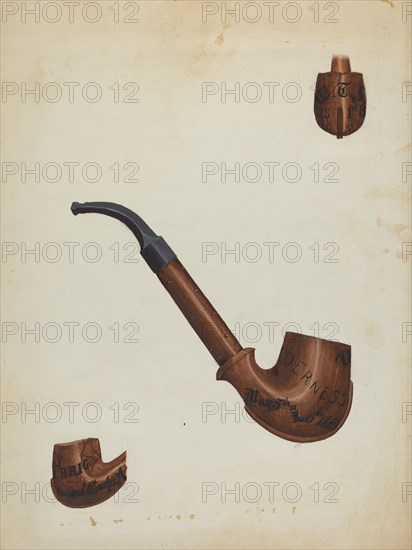 Pipe, c. 1936. Creator: Mabel Ritter.