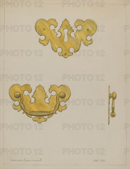 Drawer Pull, c. 1936. Creator: Janet Riza.