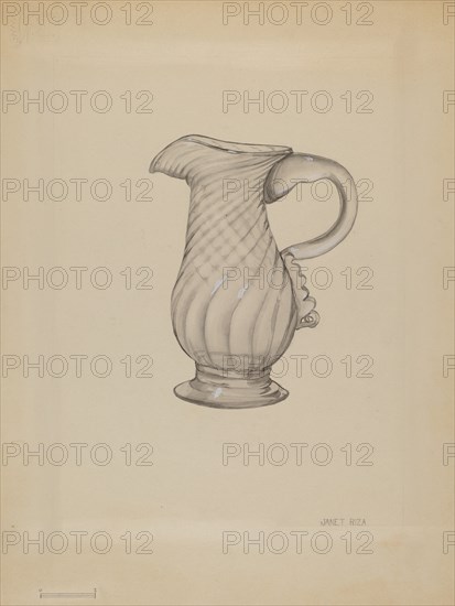 Cream Pitcher, c. 1936. Creator: Janet Riza.