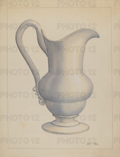 Pitcher, 1935/1942. Creator: Janet Riza.