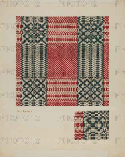 Coverlet, 1935/1942. Creator: Charles Roadman.