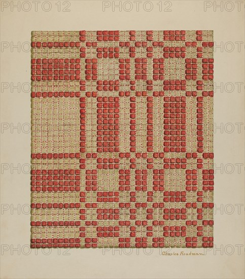 Coverlet, c. 1940. Creator: Charles Roadman.