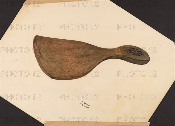 Butter Paddle, c. 1938. Creator: Florian Rokita.
