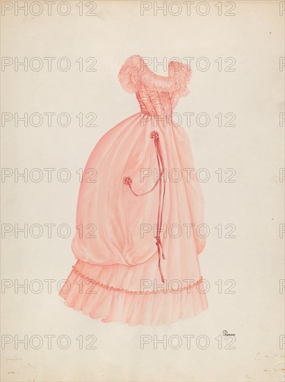 Dress, c. 1940. Creator: Josephine C. Romano.