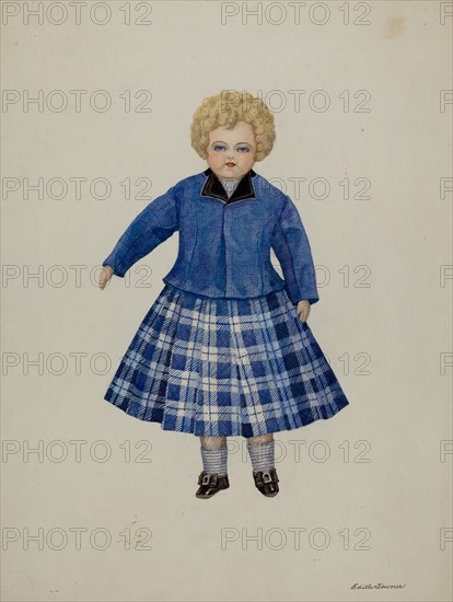 Doll - "Leslie Simpson", c. 1937. Creators: Josephine C. Romano, Edith Towner.