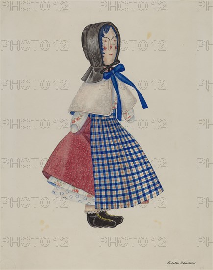 Doll: "Mollie Bentley", 1936. Creators: Josephine C. Romano, Edith Towner.