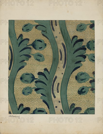 Wall Paper, c. 1937. Creator: Joseph Rothenberg.