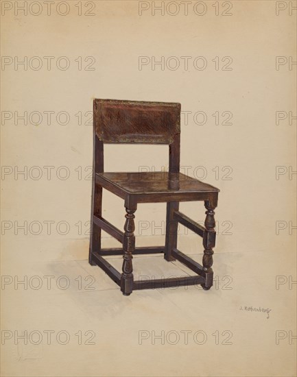 Side Chair, 1936. Creator: Joseph Rothenberg.