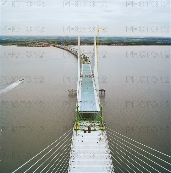 Second Severn Crossing, M4, New Passage, Pilning and Severn Beach, Gloucestershire, 18/10/1995. Creator: John Laing plc.