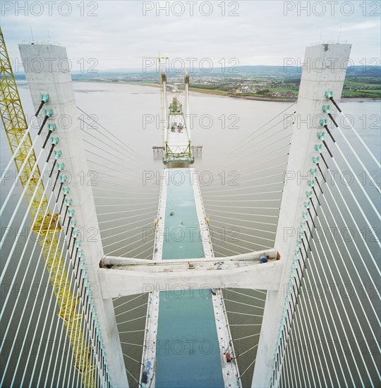 Second Severn Crossing, M4, New Passage, Pilning and Severn Beach, Gloucestershire, 18/10/1995. Creator: John Laing plc.