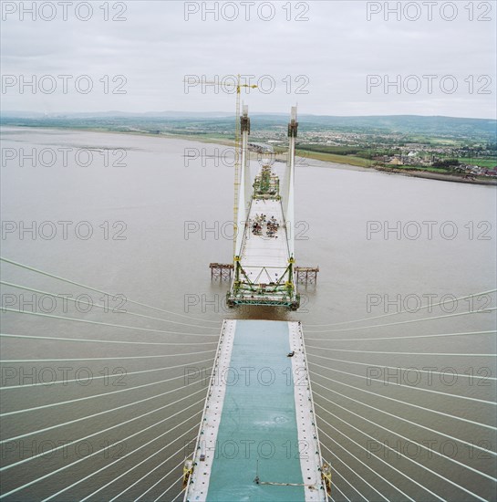 Second Severn Crossing, M4, New Passage, Pilning and Severn Beach, Gloucestershire, 18/10/1995. Creator: John Laing plc.