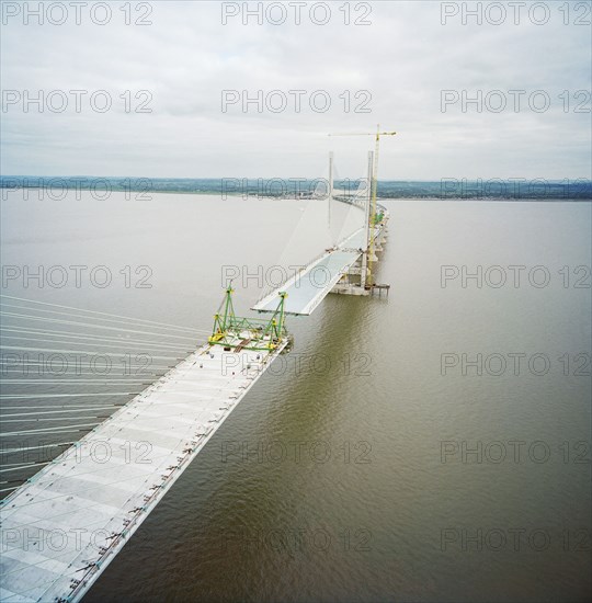 Second Severn Crossing, M4, New Passage, Pilning and Severn Beach, Gloucestershire, 18/10/1995. Creator: John Laing plc.