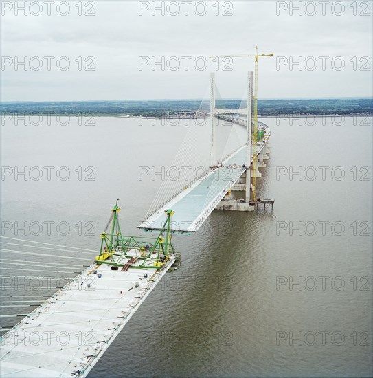 Second Severn Crossing, M4, New Passage, Pilning and Severn Beach, Gloucestershire, 18/10/1995. Creator: John Laing plc.