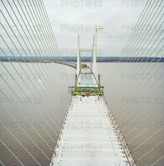 Second Severn Crossing, M4, New Passage, Pilning and Severn Beach, Gloucestershire, 18/10/1995. Creator: John Laing plc.