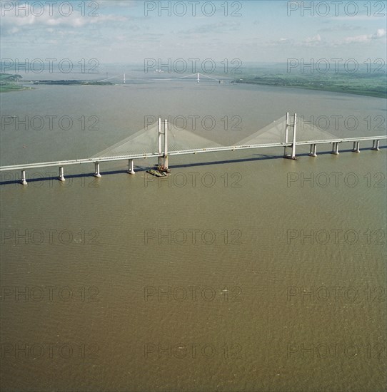 Second Severn Crossing, M4, New Passage, Pilning and Severn Beach, Gloucestershire, 25/04/1996. Creator: John Laing plc.