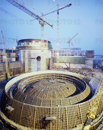 Sizewell 'B' Power Station, Leiston, Suffolk Coast, Suffolk, 24/04/1991. Creator: John Laing plc.