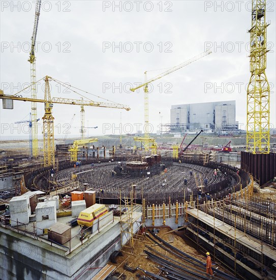 Sizewell 'B' Power Station, Leiston, Suffolk Coast, Suffolk, 11/01/1989. Creator: John Laing plc.