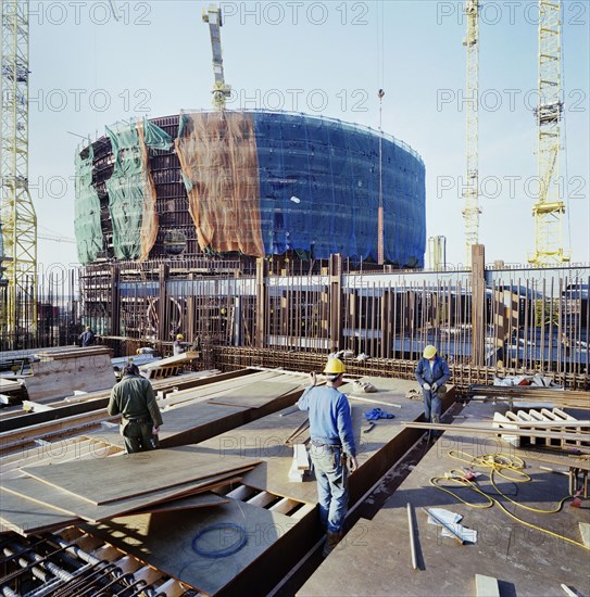 Sizewell 'B' Power Station, Leiston, Suffolk Coast, Suffolk, 08/03/1990. Creator: John Laing plc.