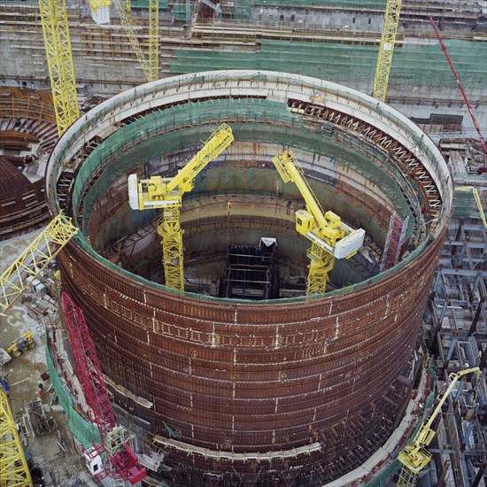 Sizewell 'B' Power Station, Leiston, Suffolk Coast, Suffolk, 19/11/1990. Creator: John Laing plc.