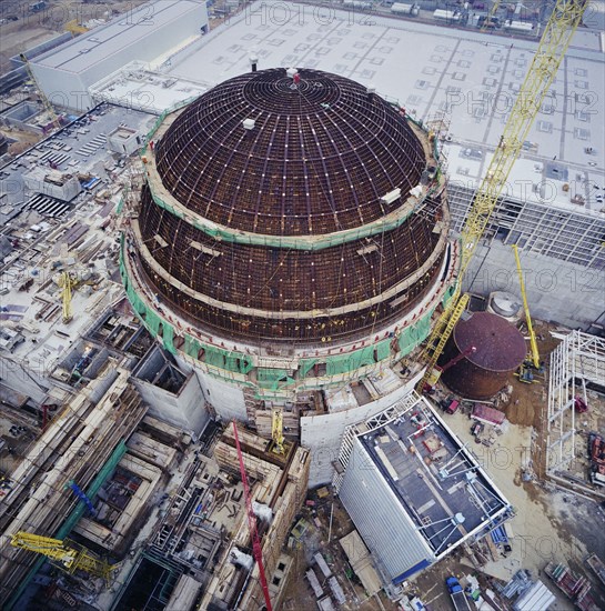 Sizewell 'B' Power Station, Leiston, Suffolk Coast, Suffolk, 16/01/1992. Creator: John Laing plc.