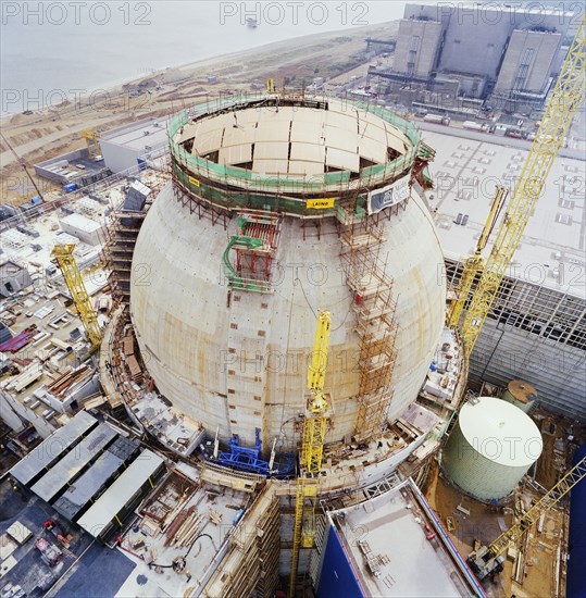 Sizewell 'B' Power Station, Leiston, Suffolk Coast, Suffolk, 10/08/1992. Creator: John Laing plc.