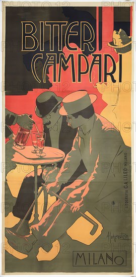 Bitter Campari , 1899. Creator: Hohenstein, Adolfo (1854-1928).