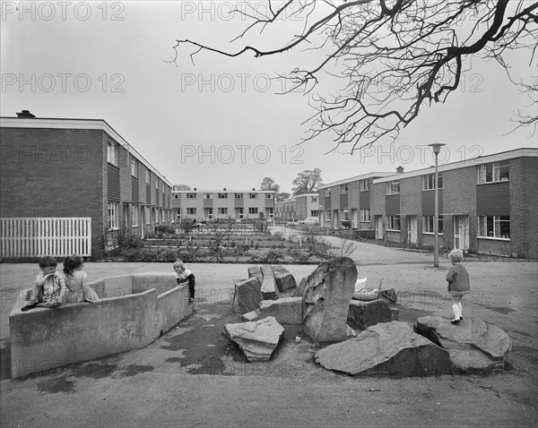 Upton Priory housing estate, Macclesfield, Cheshire East, 12/05/1967. Creator: John Laing plc.