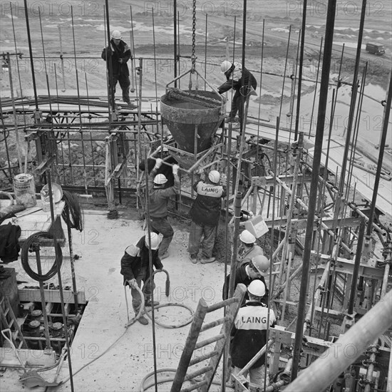 Wraysbury Reservoir, Spelthorne, Surrey, 24/10/1968. Creator: John Laing plc.